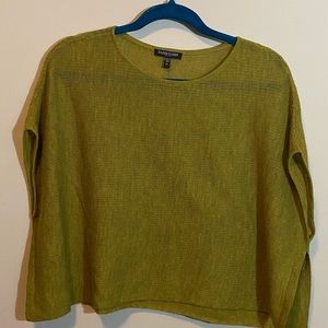 🎉 Eileen Fisher Petite green knit top